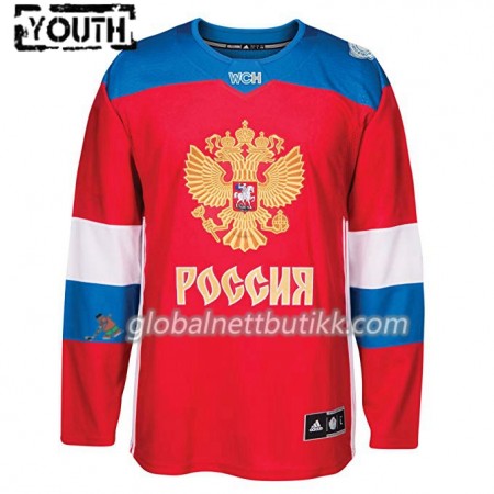 Russland Hockeydrakt Blank World Cup i ishockey 2016 Rød Premier - Barn